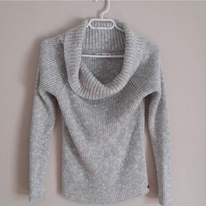 Cozy Gray Cowl Neck Sweater